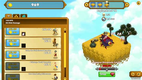 The game is a spinoff of Playsaurus's earlier game Cloudstone, from which it uses many graphic elements. . Clicker heroes play it now at coolmath games
